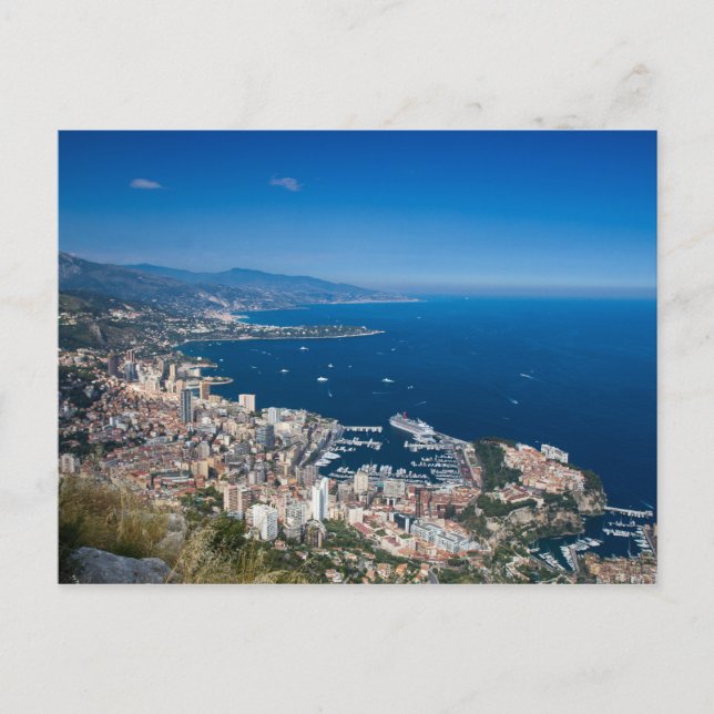 Cityscape of Monaco postcard (Front)