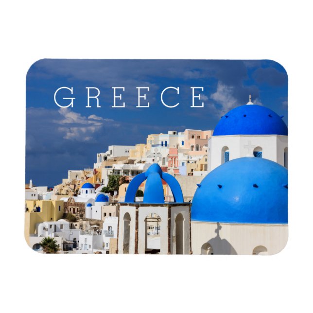 Cityscape of Santorini, Greece Magnet (Horizontal)
