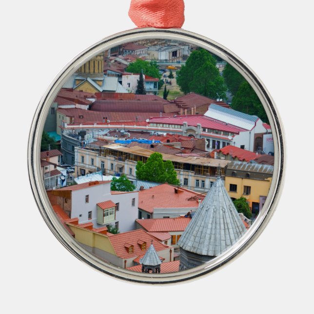 Cityscape of Tbilisi Metal Ornament (Front)