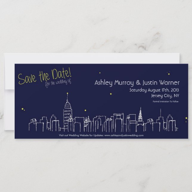 Cityscape Save the Dates - Customizable! Save The Date (Front)