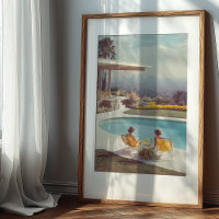 Cityscape Serenity: A Mid-Century Dream