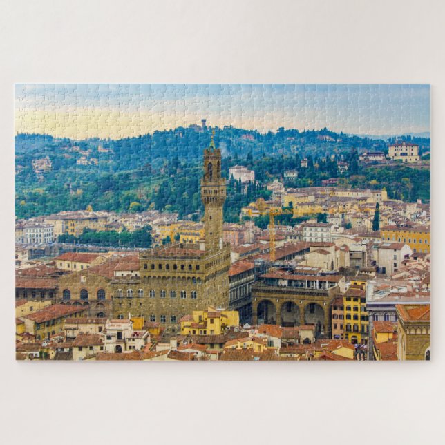 Cityscape with Palazzo Vecchio, Florence, Italy Jigsaw Puzzle (Horizontal)