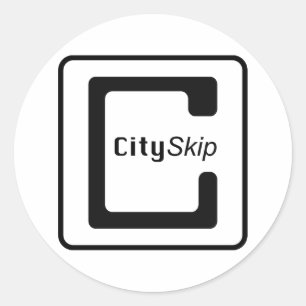 CitySkip Round Sticker