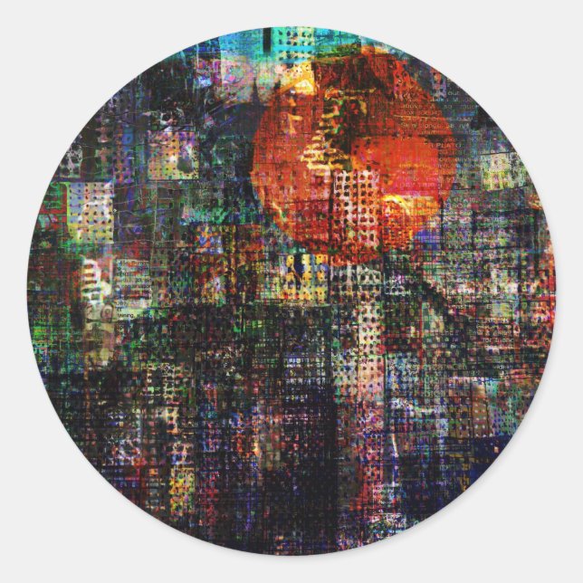 CitySun2 Classic Round Sticker (Front)