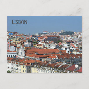 Cityview Lisbon Portugal Postcard
