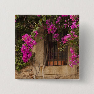 Ciudad Monumental, flower-covered buildings 2 Inch Square Button