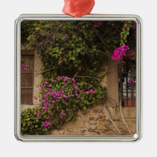 Ciudad Monumental, flower-covered buildings 2 Metal Ornament