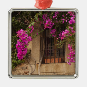 Ciudad Monumental, flower-covered buildings Metal Ornament