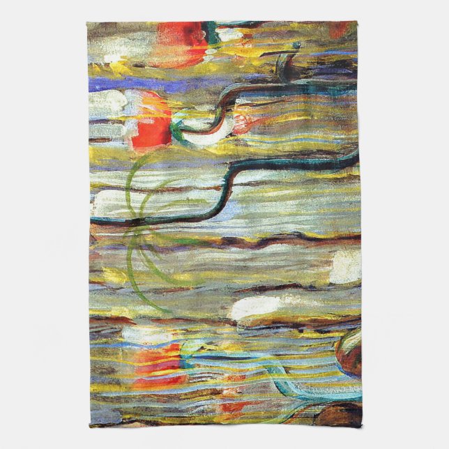 Ciurlionis - Creation of the World IX Kitchen Towel (Vertical)