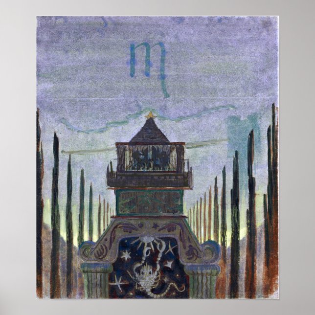 Ciurlionis - Sun Is Passing Scorpio 1906 Poster (Front)