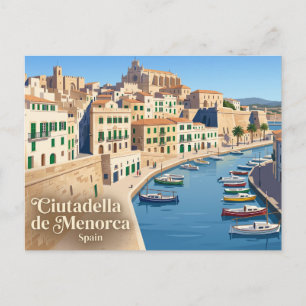 Ciutadella de Menorca Spain Postcard