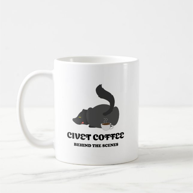 Civet Coffee Behind The Scenes Coffee Mug (Left)
