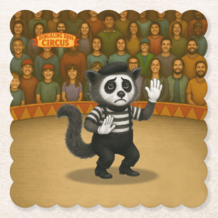 Civet mime paper coaster