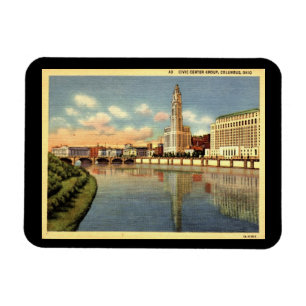Civic Centre, Columbus, Ohio Vintage  Magnet