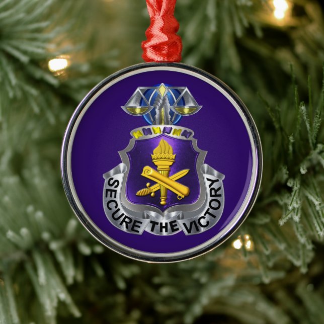 Civil Affairs Christmas Metal Ornament (Tree)