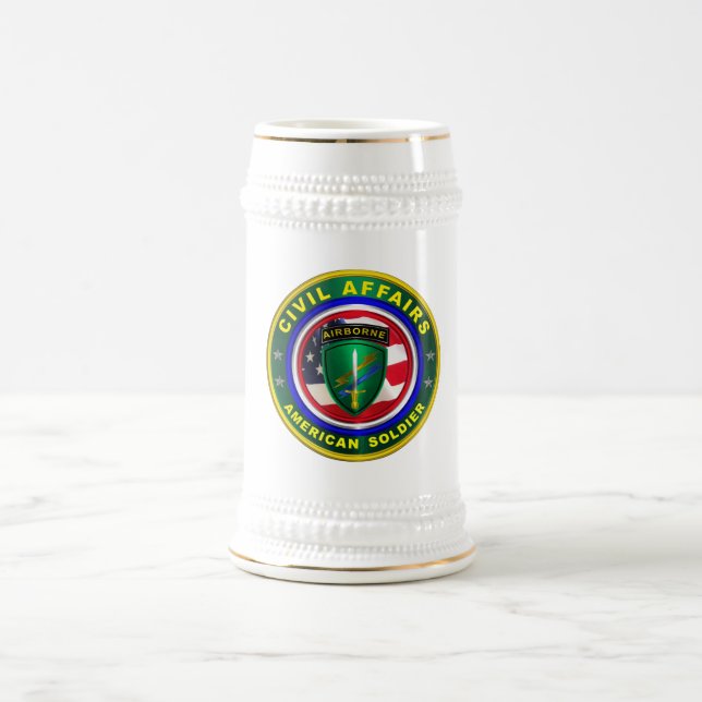  Civil Affairs Soldier   Beer Stein (Center)