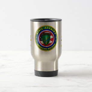 Civil Affairs Soldier Travel Mug
