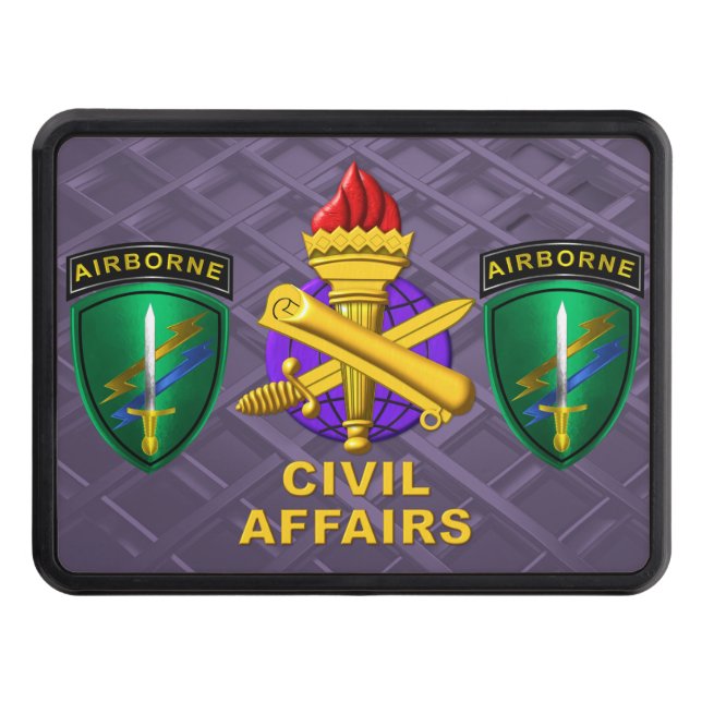 Civil Affairs  Trailer Hitch Cover (Front)