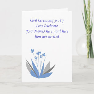 Civil Ceremony Party Invitation