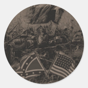 civil classic round sticker