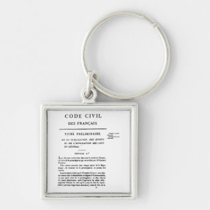 Civil Code of France Keychain