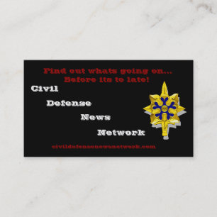 Civil Defence News Network Business Card