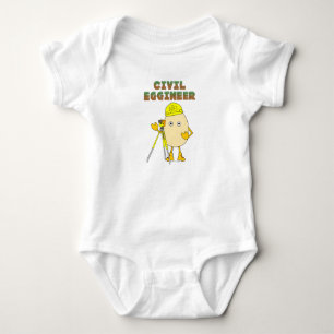 Civil Eggineer Engineer Baby Bodysuit