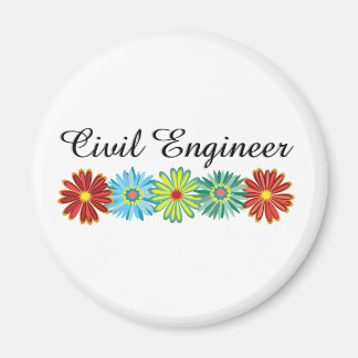 Civil Engineer Asters Magnet