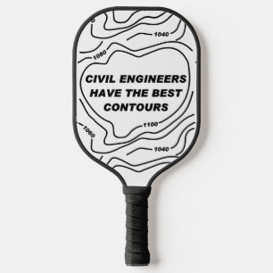 Civil Engineer Best Contours Pickleball Paddle