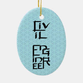 Civil Engineer Character Ceramic Ornament