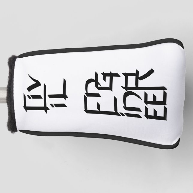 Civil Engineer Character Golf Head Cover (Front)