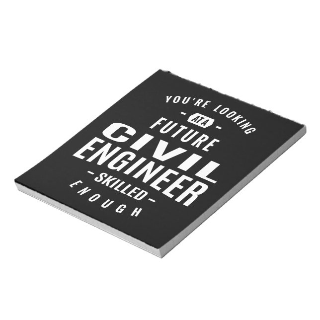 Civil Engineer Gift Notepad (Rotated)