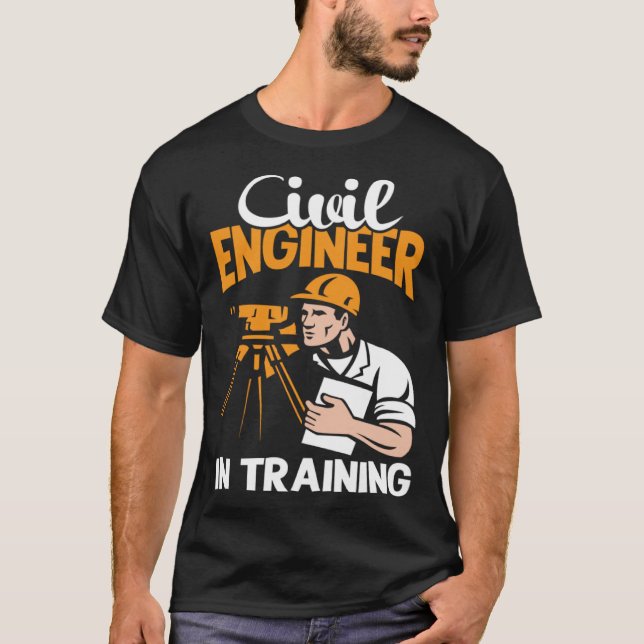 Civil Engineer In Training Board Exam Passer Engin T-Shirt (Front)