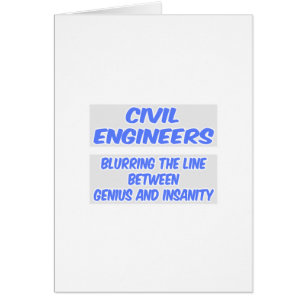 Civil Engineer Joke .. Genius and Insanity