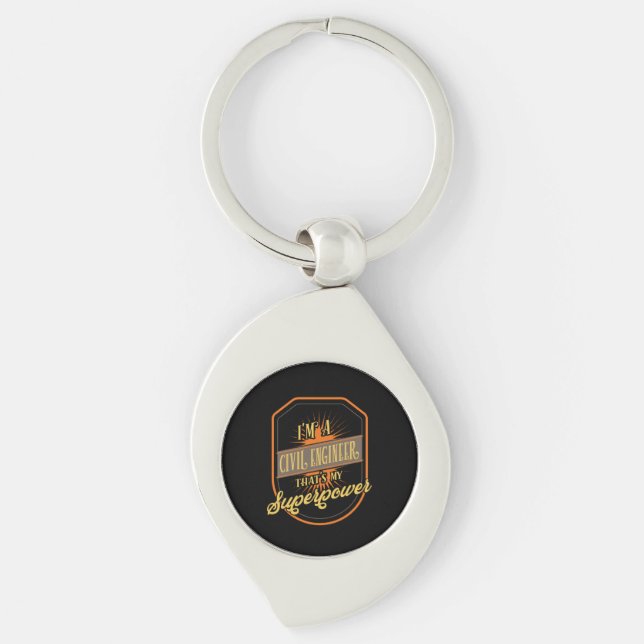 Civil Engineer Keychain (Front)