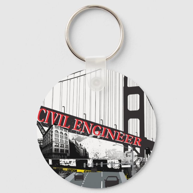 Civil Engineer Keychain (Front)