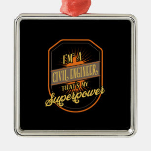 Civil Engineer Metal Ornament