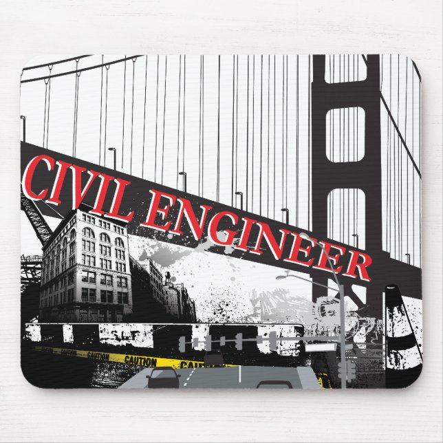 Civil Engineer Mouse Pad (Front)