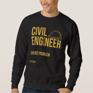 Civil Engineer Noun Definition Technical Draftsman Sweatshirt