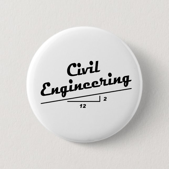 Civil Engineer Slope 2 Inch Round Button (Front)