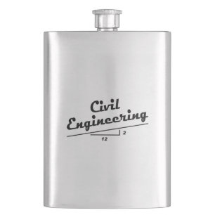 Civil Engineer Slope Hip Flask