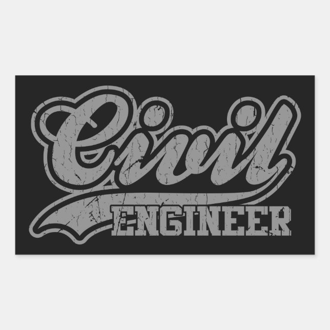 Civil Engineer Sticker (Front)