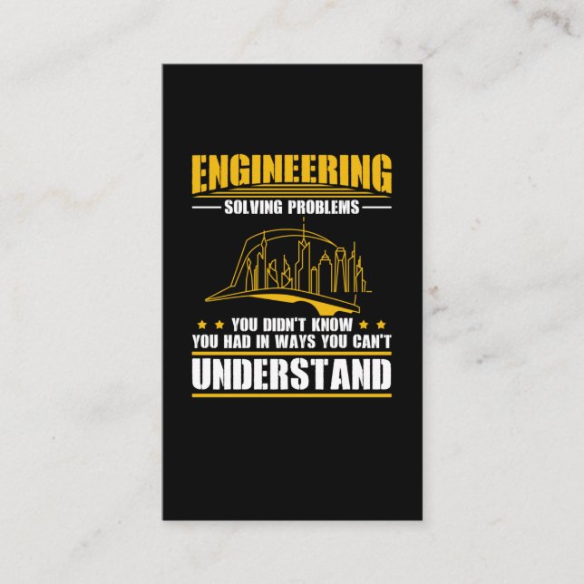 Civil Engineering Building Engineer Architect Business Card (Front)