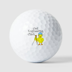 Civil Engineering Chick Golf Balls