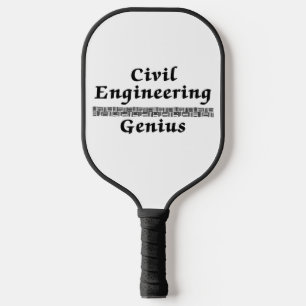 Civil Engineering Genius Pickleball Paddle