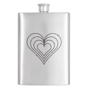 Civil Engineering Heart Mug Hip Flask