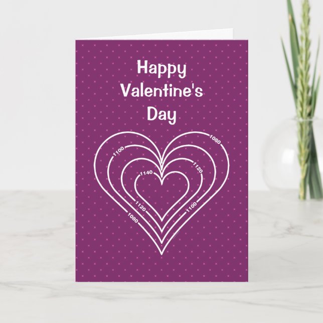 Civil Engineering Heart Valentine's Day card (Front)
