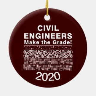 Civil Engineers Make The Grade Ceramic Ornament