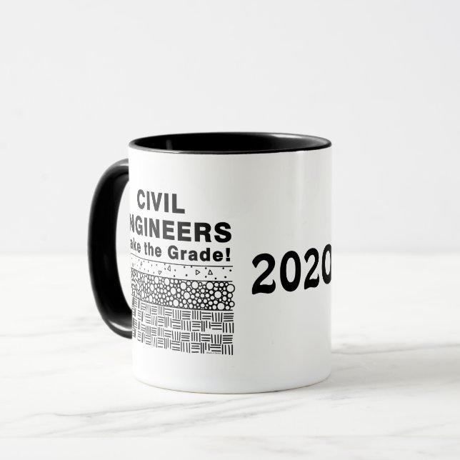 Civil Engineers Make The Grade Mug (Front Left)