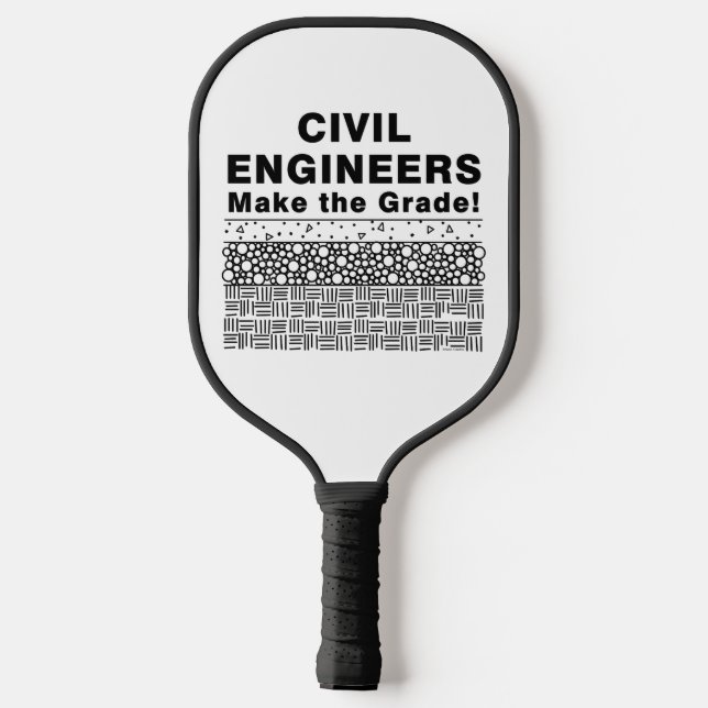 Civil Engineers Make The Grade Pickleball Paddle (Back)